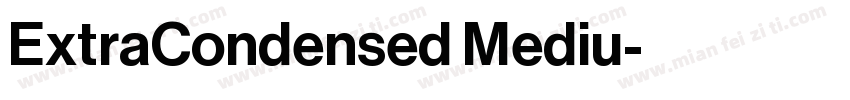 ExtraCondensed Mediu字体转换